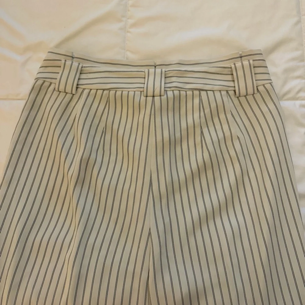 Express High Rise White Pants with Black Stripes - Picture 7 of 11